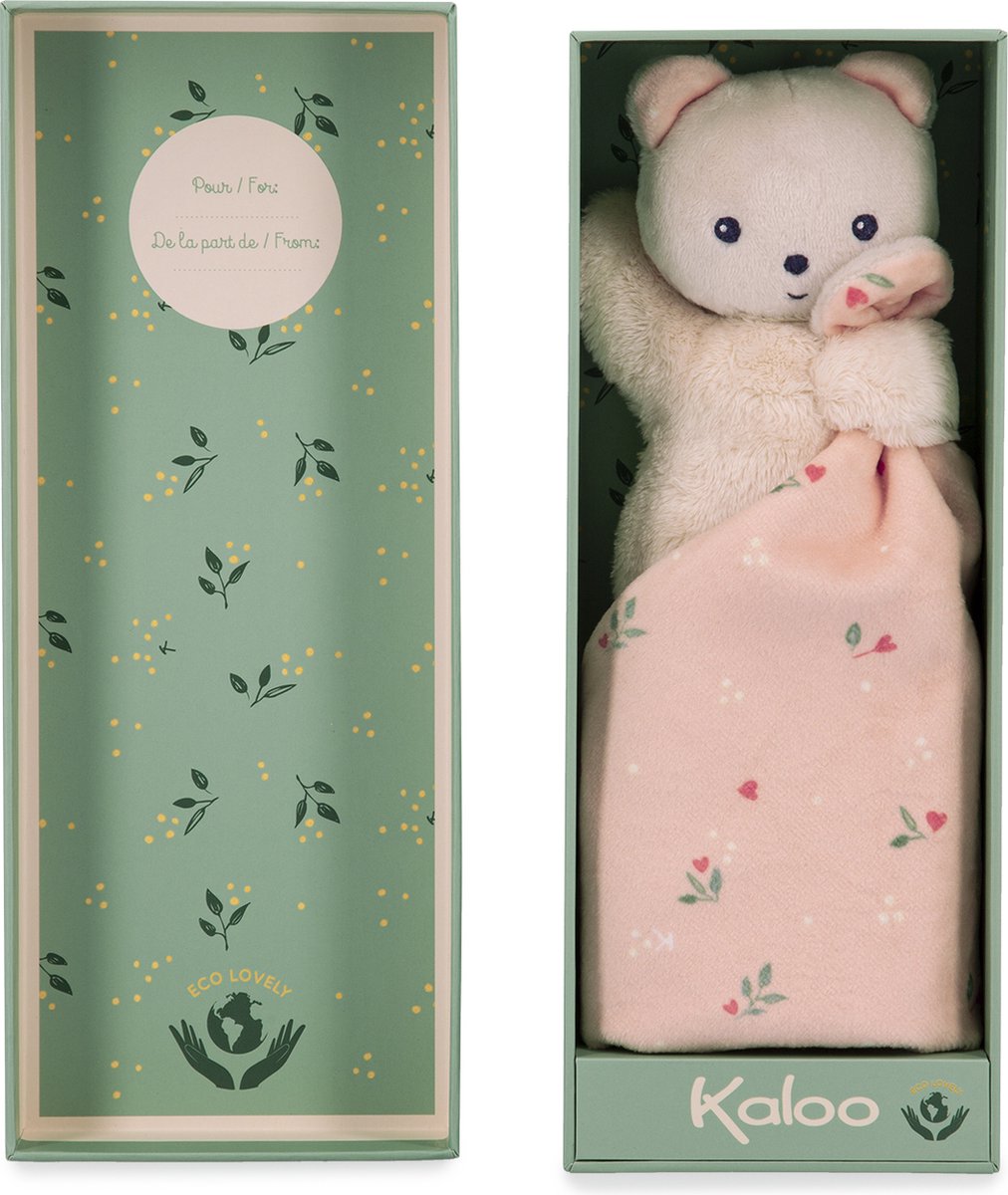 Kaloo - Carre Douceur - Kuscheltuch - Bär - Rosa