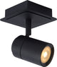 Lucide Lennert - Deckenstrahler (Deckenleuchte) Badezimmer - LED dimmbar - GU10 - 1x5W 3000K - IP44 - Schwarz