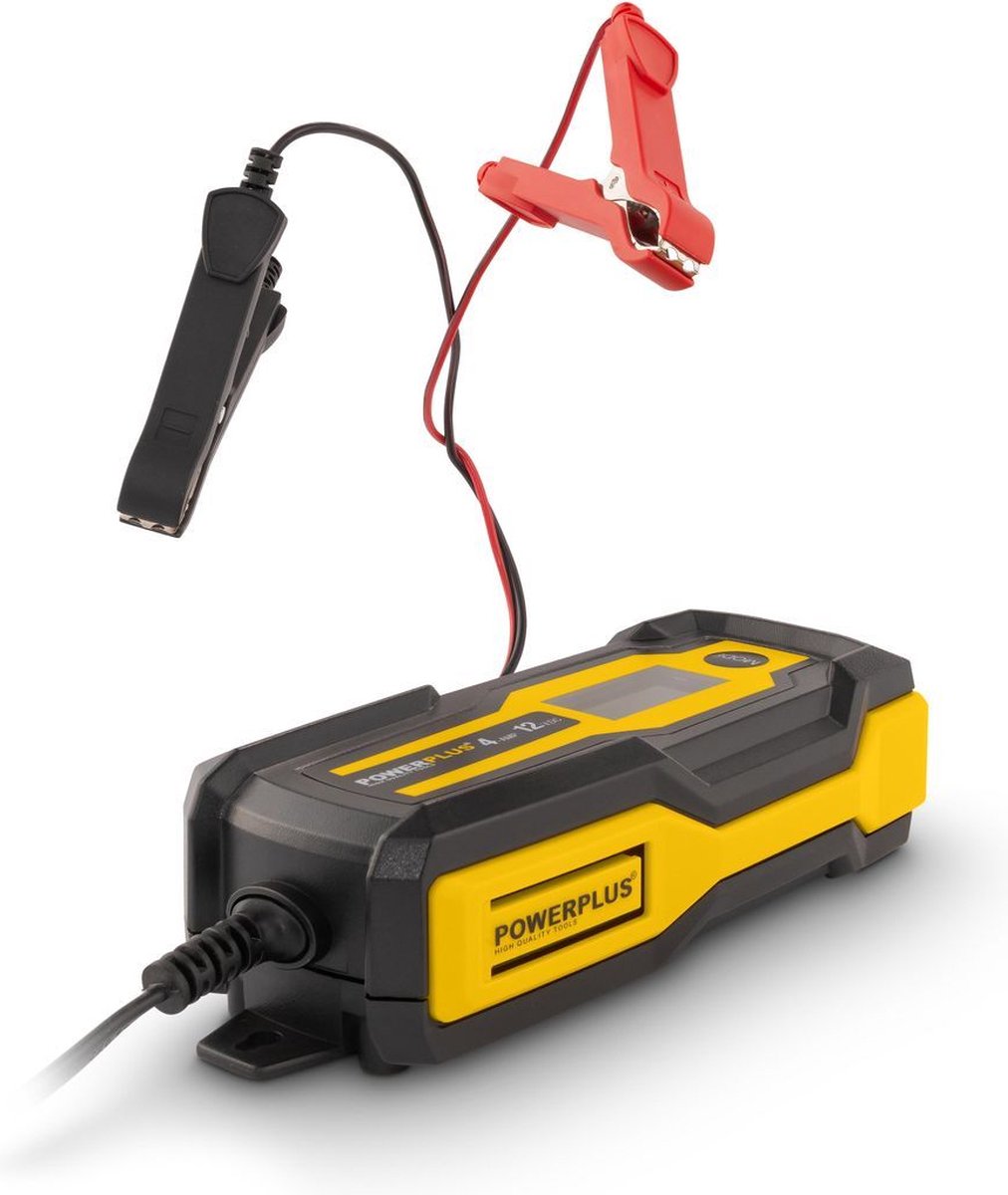 Powerplus Smart Charger Powx4203, 12V-Batterien, 3 - 120 Ah, Erhaltungsladegerät, Wintermodus, Batterieladegerät für Auto