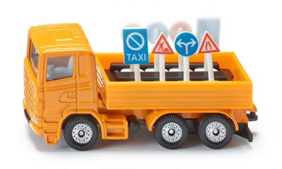 Siku 1322 LKW mit Verkehrsschildern 7,7cm