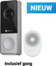 Ezviz HP8 3K Smart Video-Türklingel mit Glocke – kabellose Türklingel mit Kamera – Nachtsicht-Personenerkennung – einfache Installation – WiFi 6 – keine monatlichen Kosten