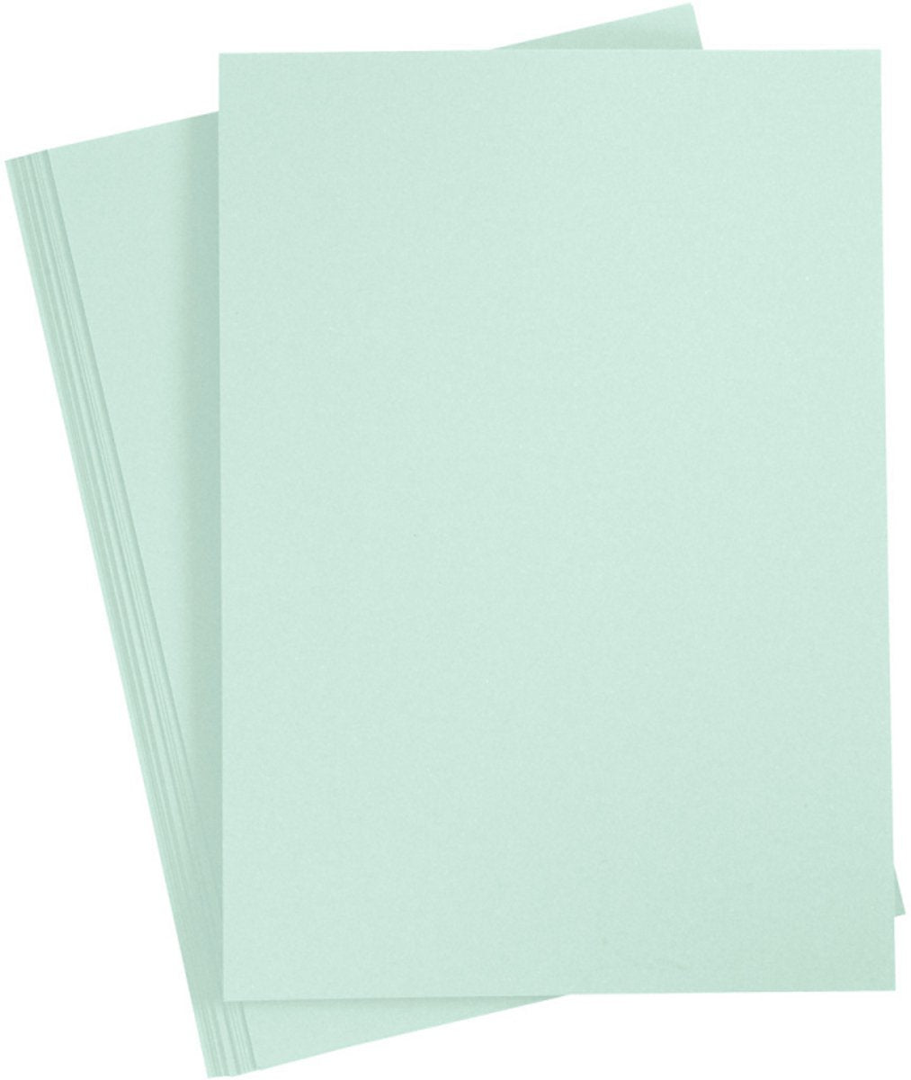 Creativ Firmenkarton, A4, Blatt 210x297 mm, 210 g, pastellgrün, 10 Blatt 1 Karton