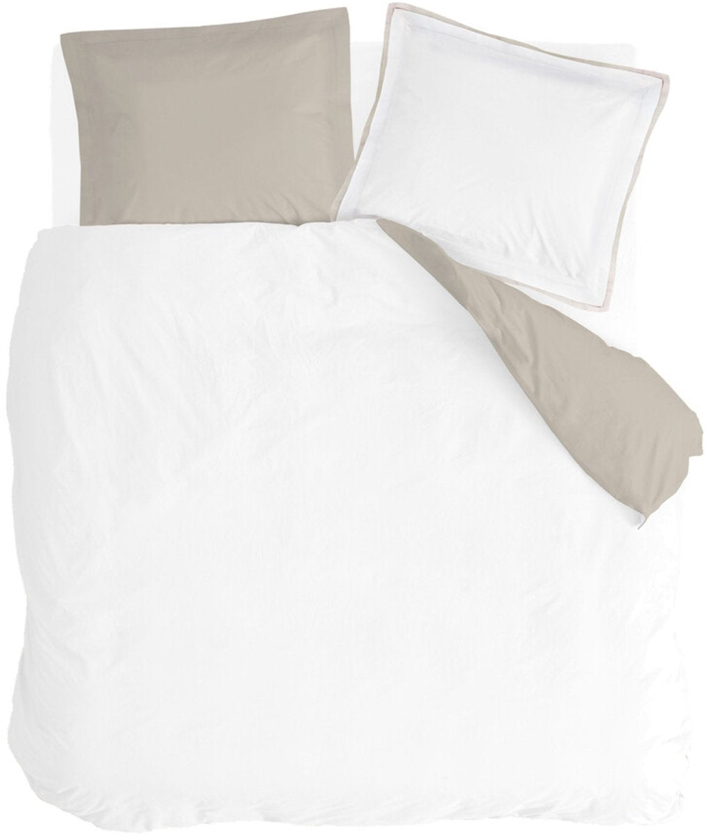 Walra Bettbezug, edles Tencel – 200 x 220 – 65 % Tencel, 35 % Baumwolle BCI – gebrochenes Weißbeige
