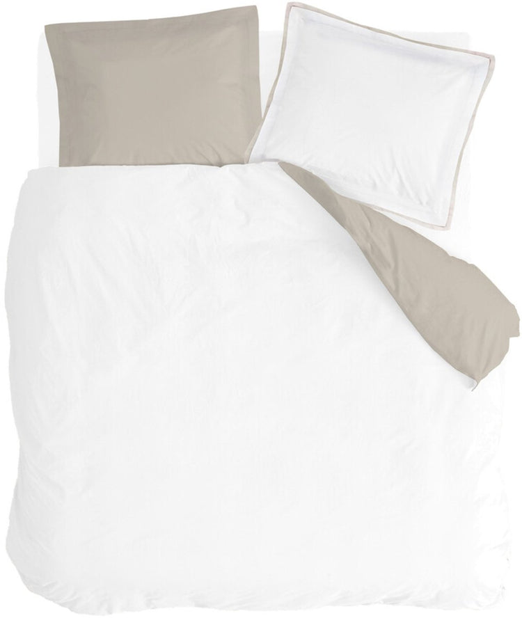 Walra Bettbezug, edles Tencel – 200 x 220 – 65 % Tencel, 35 % Baumwolle BCI – gebrochenes Weißbeige