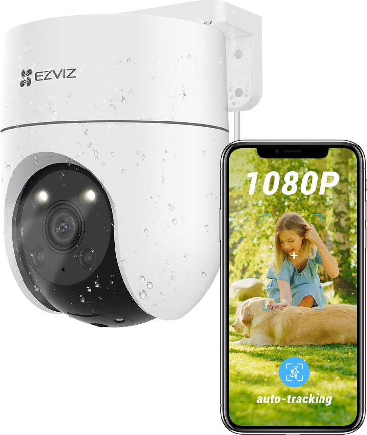 Ezviz h8c 1080p – Überwachungskamera – für den Außenbereich – 360° PTZ – KI-Tracking – keine monatlichen Kosten – IP65-WLAN-Kamera