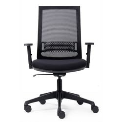 Euroseats Bürostuhl mit Synchronmechanismus, Stoff, Mesh-3D-Armlehne, feuerhemmend