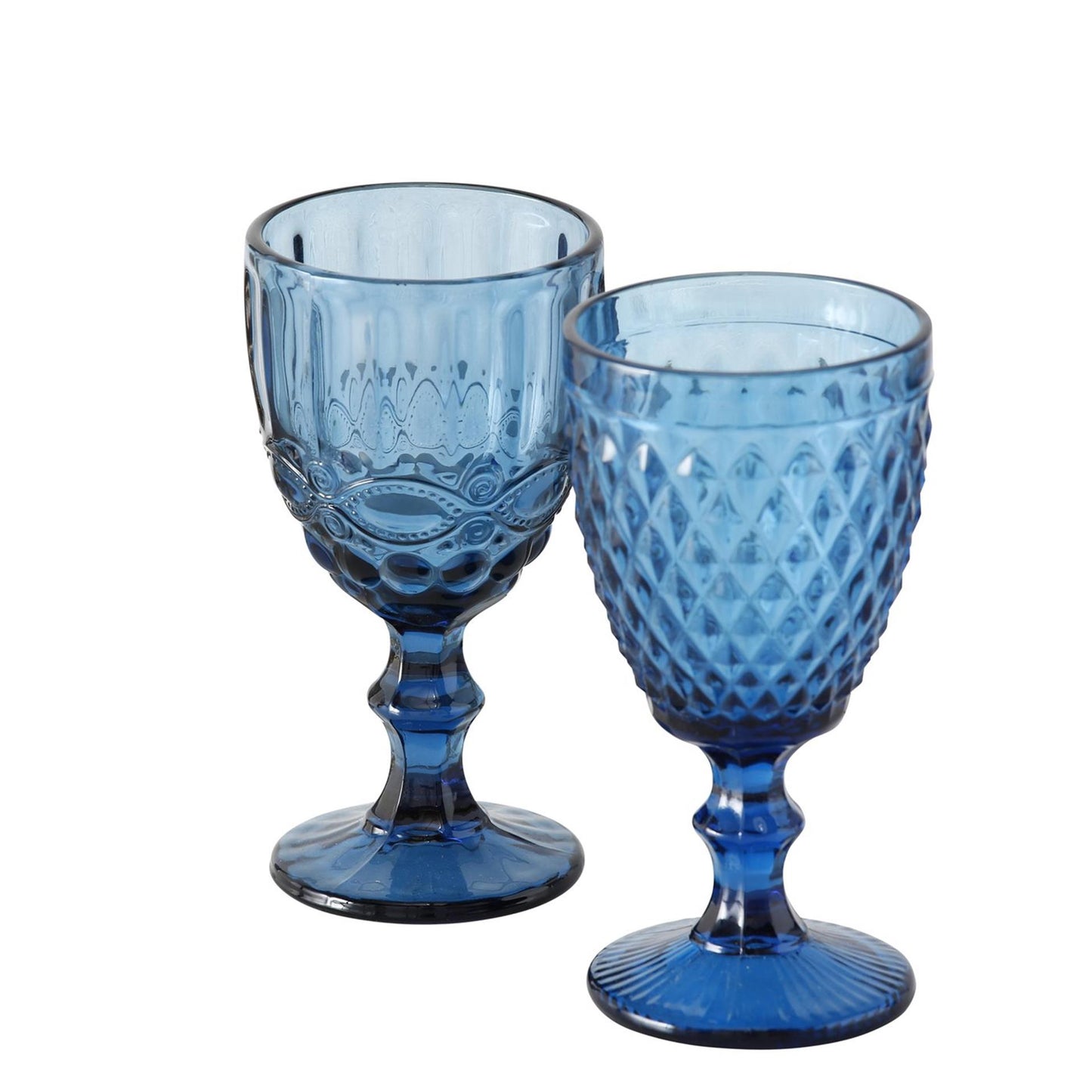 Boltze Home Weinglas blau H17cm Box à 6 Stück
