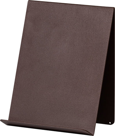 Stehender Buchständer „Woood Brook“ – Metall – Dunkelbraun – 24 x 19 x 14 cm