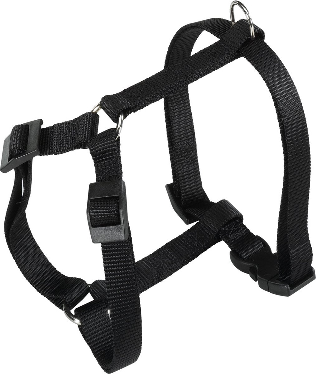 Ferplast Champion Harness Hundegeschirr – Nylon – Schwarz – XL – Halsumfang: 52–80 cm – Brustumfang: 60–98 cm (bitte vor der Bestellung messen)
