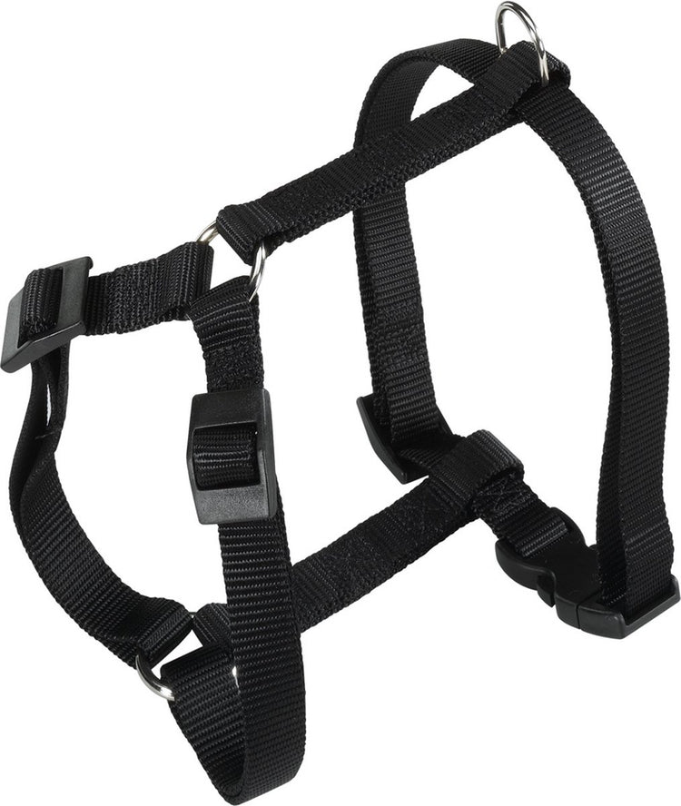 Ferplast Champion Harness Hundegeschirr – Nylon – Schwarz – XL – Halsumfang: 52–80 cm – Brustumfang: 60–98 cm (bitte vor der Bestellung messen)