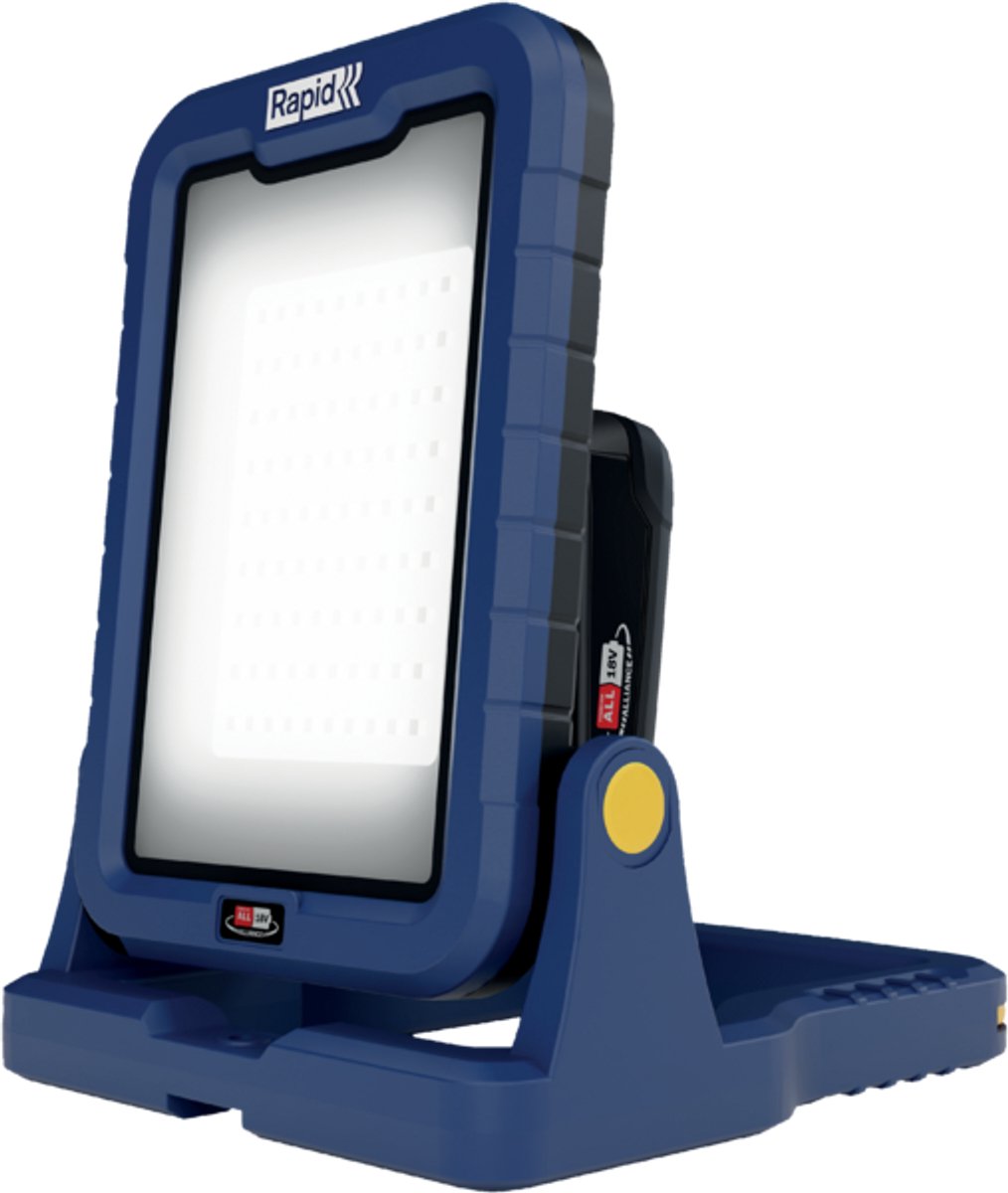 Rapid bwl2400 – Arbeitslampe, Baulampe – 18 V – 2400 l – 15 W – mit Batterie