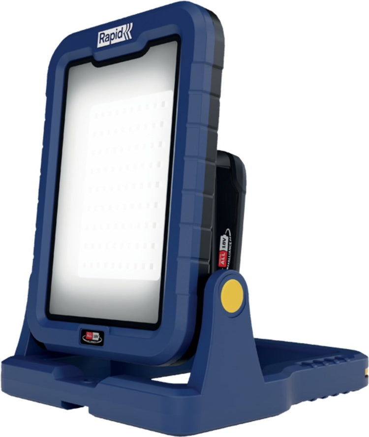 Rapid bwl2400 – Arbeitslampe, Baulampe – 18 V – 2400 l – 15 W – mit Batterie