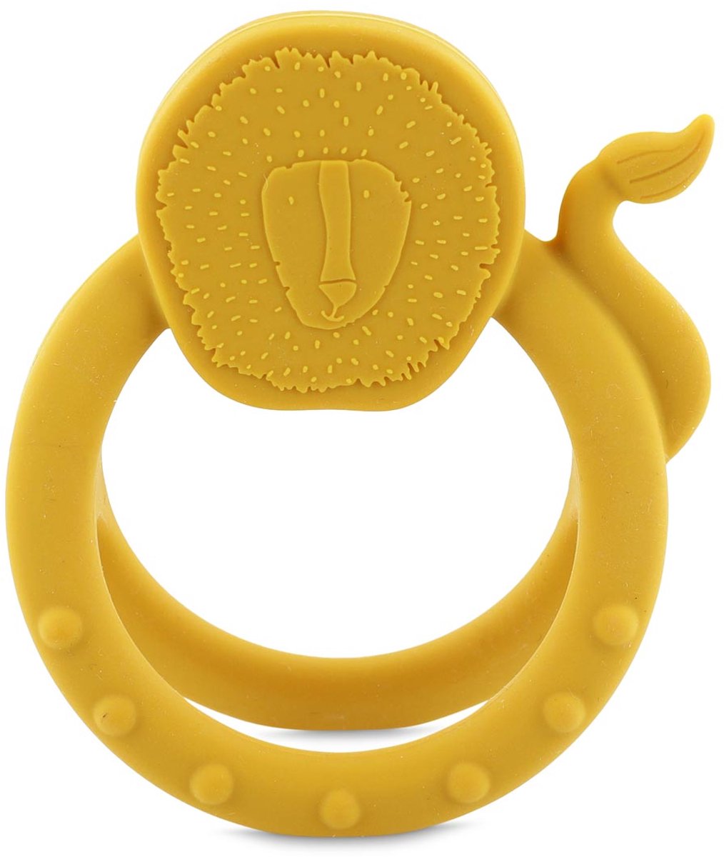 Trixie sensorischer Beißring Mr. Lion – 0m+ – 100 % Silikon – ideal zum Zahnen