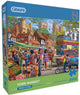 Gibsons Puzzle York Market – extra große Teile – bunter Karton.