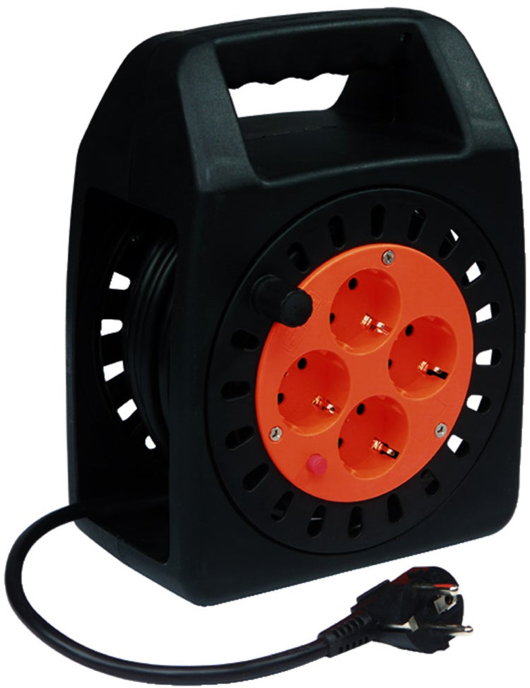 Qwattpro-Kabeltrommel, 15 m, 3 x 1,5 Homemaster-Vinylkabel