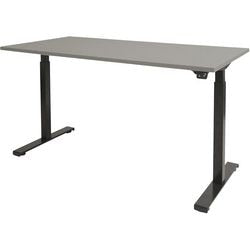Schreibtisch Schavenburg Dextro Basic 160 x 80 cm grau schwarz