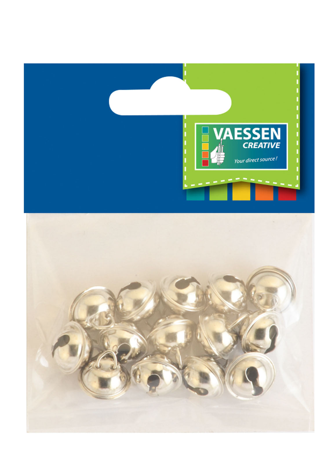 Vaessen creative • Seifenblasen mit Öse silber 14mm 14St