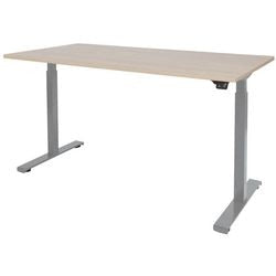 Sitz-Steh-Schreibtisch Schavenburg Dextro Basic T-Basis Lindberg Eiche
