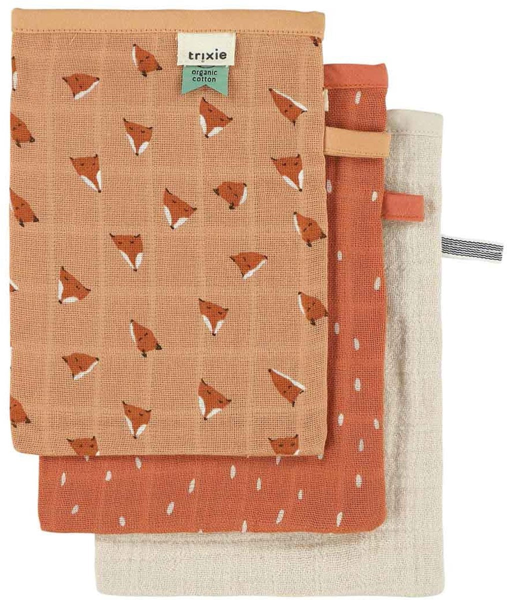 Trixie Tetra Waschlappen 3er-Pack Mix – Fierce Fox