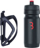 BBB Cycling Flexcage – Leichter Flaschenhalter mit Flasche – 550 ml – Schwarz Rot – Rennrad Mountainbike – Trinkflaschenhalter Fahrrad – BBC-36C