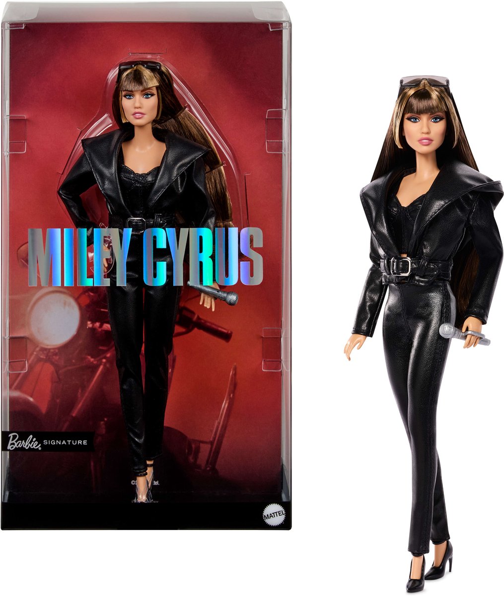 Barbie Signature Miley Cyrus – Sammlerpuppe im 2-teiligen Outfit aus Kunstleder