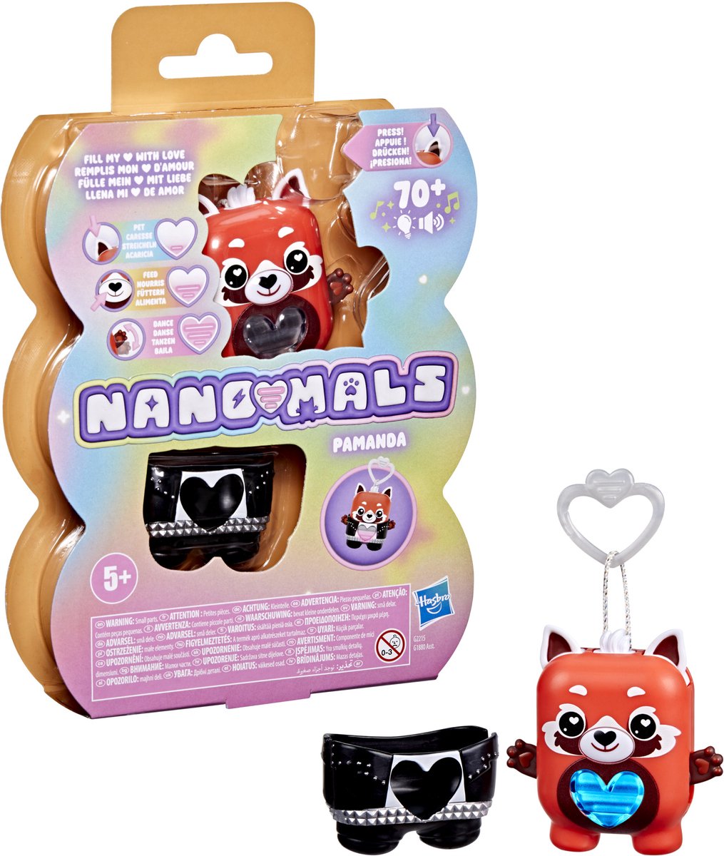 Nano-Mals Pamanda der rote Panda – interaktives elektronisches Zappelspielzeug