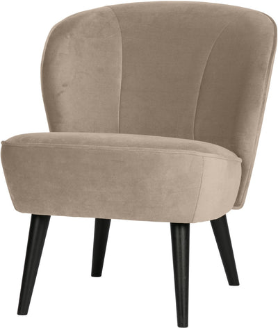 Woood Sara Sessel – Samt – Khaki – 59 x 71 x 70