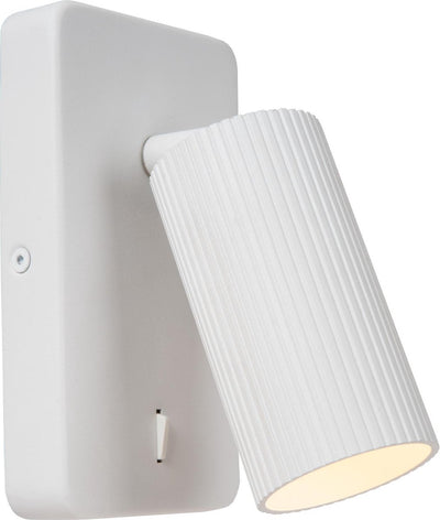 Lucide Clubs - Nachttischlampe Wandleuchte - 1xGU10 - Weiß