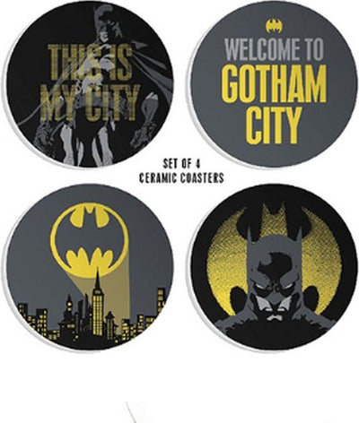 Half Moon Bay DC Comics – Set mit 4 Gotham City-Keramikuntersetzern