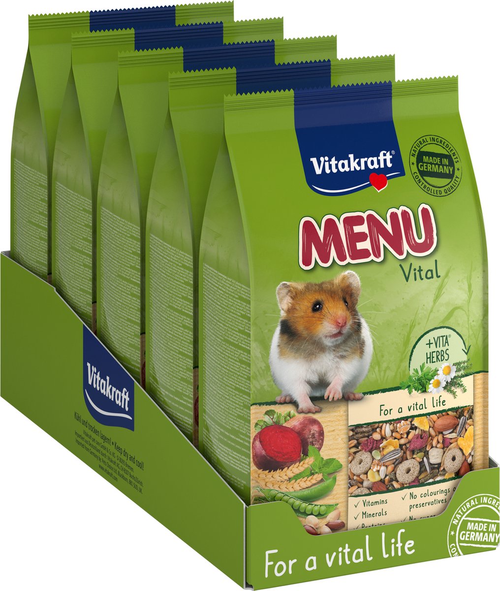 Vitakraft Menü Vital-Hamsterfutter – 5x1 kg