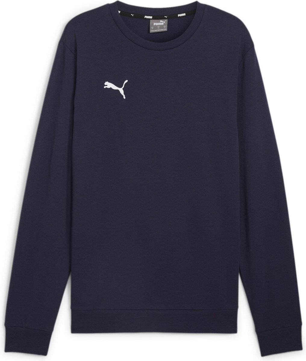 Puma Teamgoal Casuals Crew Neck Sweat Herren-Sportpullover – Marine-Weiß
