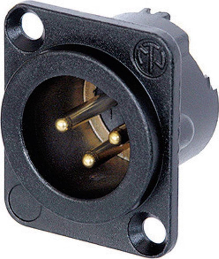 Neutrik NC3MD-LX-B XLR-Stecker Flanschstecker, Kontakte gerade Polzahl: 3 schwarz 1 Stück(e)
