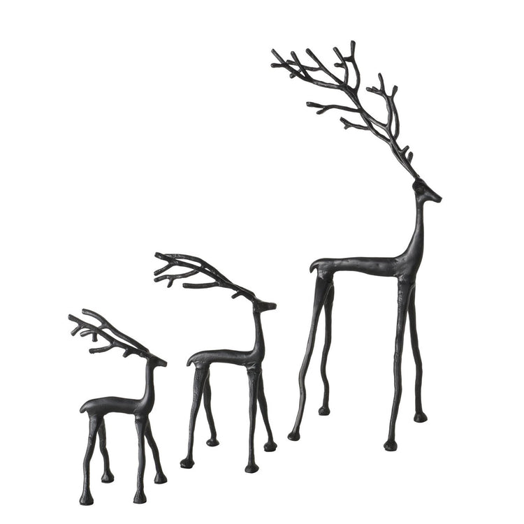 Boltze Home Hirschfigur Frody 3er-Set H29-63cm
