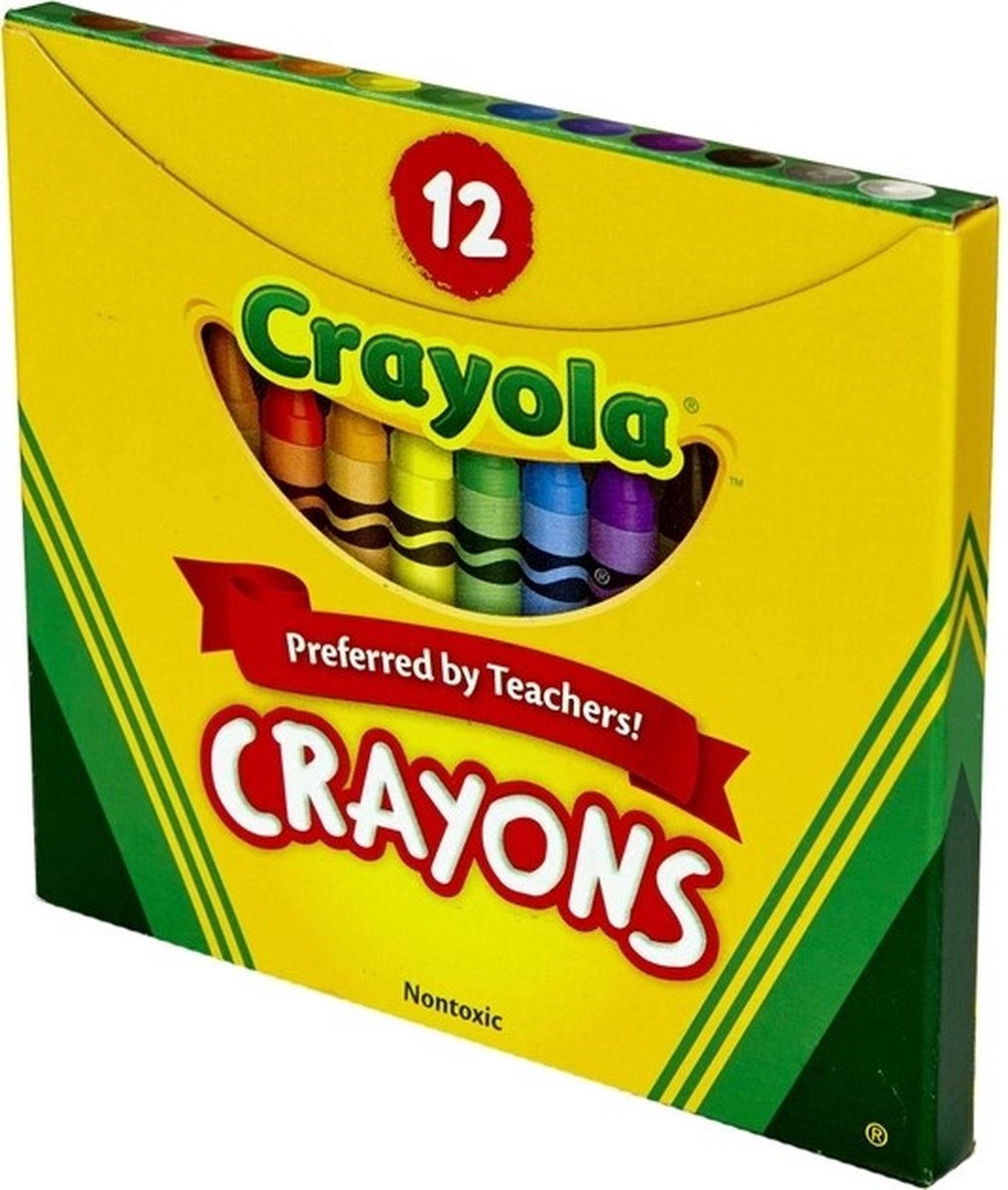 Goliath Crayola Buntstifte – Set mit 12 farbigen Wachsmalstiften
