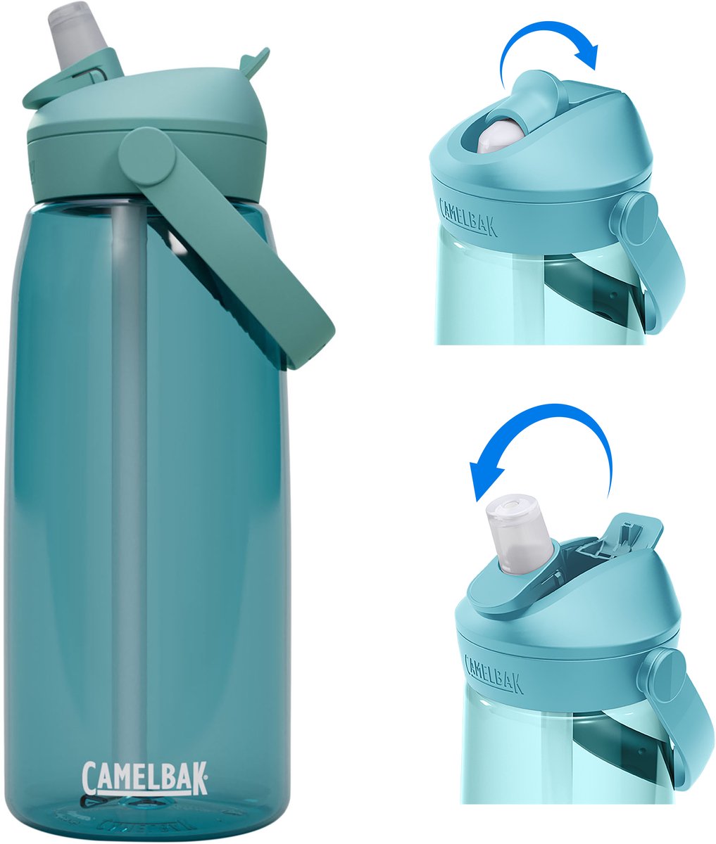 Camelbak Thrive Flip Straw - Trinkflasche - 1 l - Türkis (Cove)