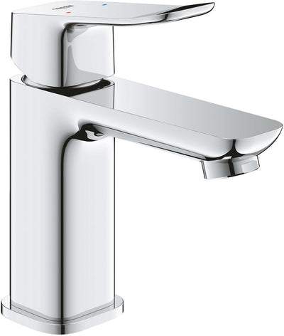 Grohe Dice Waschtischmischer – S-Größe – wassersparend – inklusive Push-Open-Ablaufgarnitur – Chrom