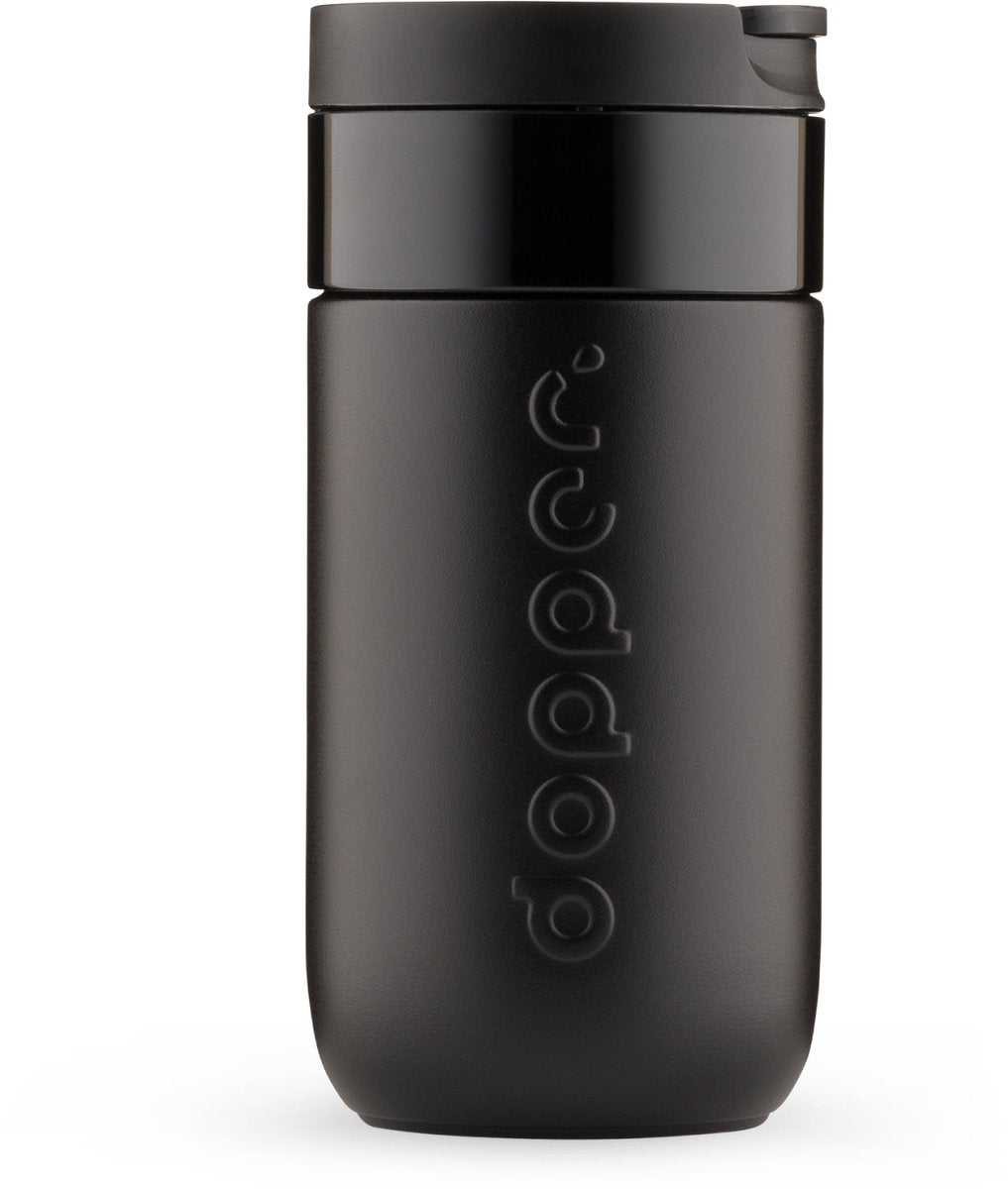 Dopper Travel Mug Thermobecher – 300 ml – leuchtendes Schwarz