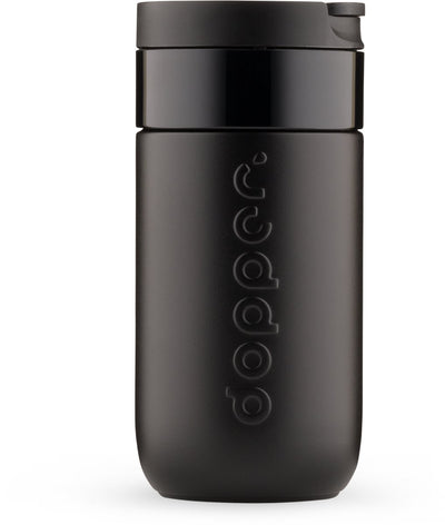 Dopper Travel Mug Thermobecher – 300 ml – leuchtendes Schwarz