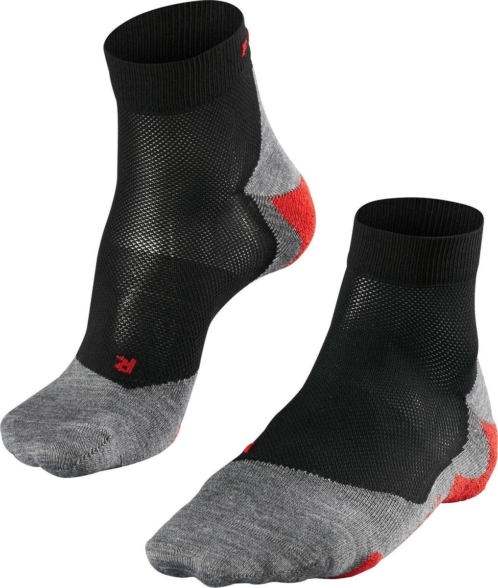 Falke ru5 kurze Anti-Blasen-Funktionsmaterial-Laufsocken Herren Schwarz - Größe 46-48