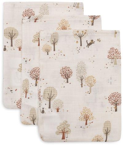Jollein hydrophile Waschlappen 15x20cm – Tiny Park – Baumwolle – 3 Stück