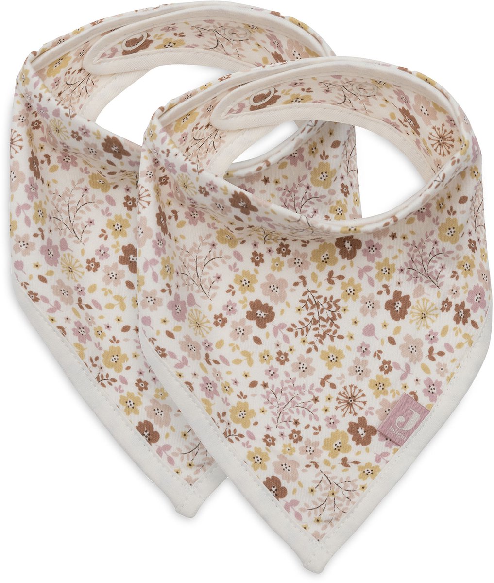 Jollein Lätzchen Bandana – 2 Stück – 25 cm – Blumenfeen