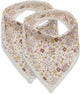 Jollein Lätzchen Bandana – 2 Stück – 25 cm – Blumenfeen