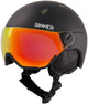 Sinner Titan Visier Unisex Skihelm - Mattschwarz - Größe M, 55-58 cm