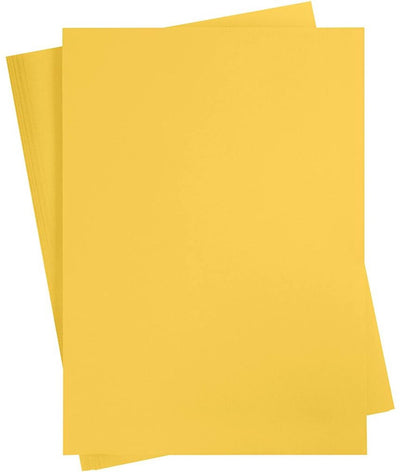 Creativ Company Farbkarton, A2, Blatt 420x594 mm, 180 gr, sonnengelb, 10 Blatt 1 Karton