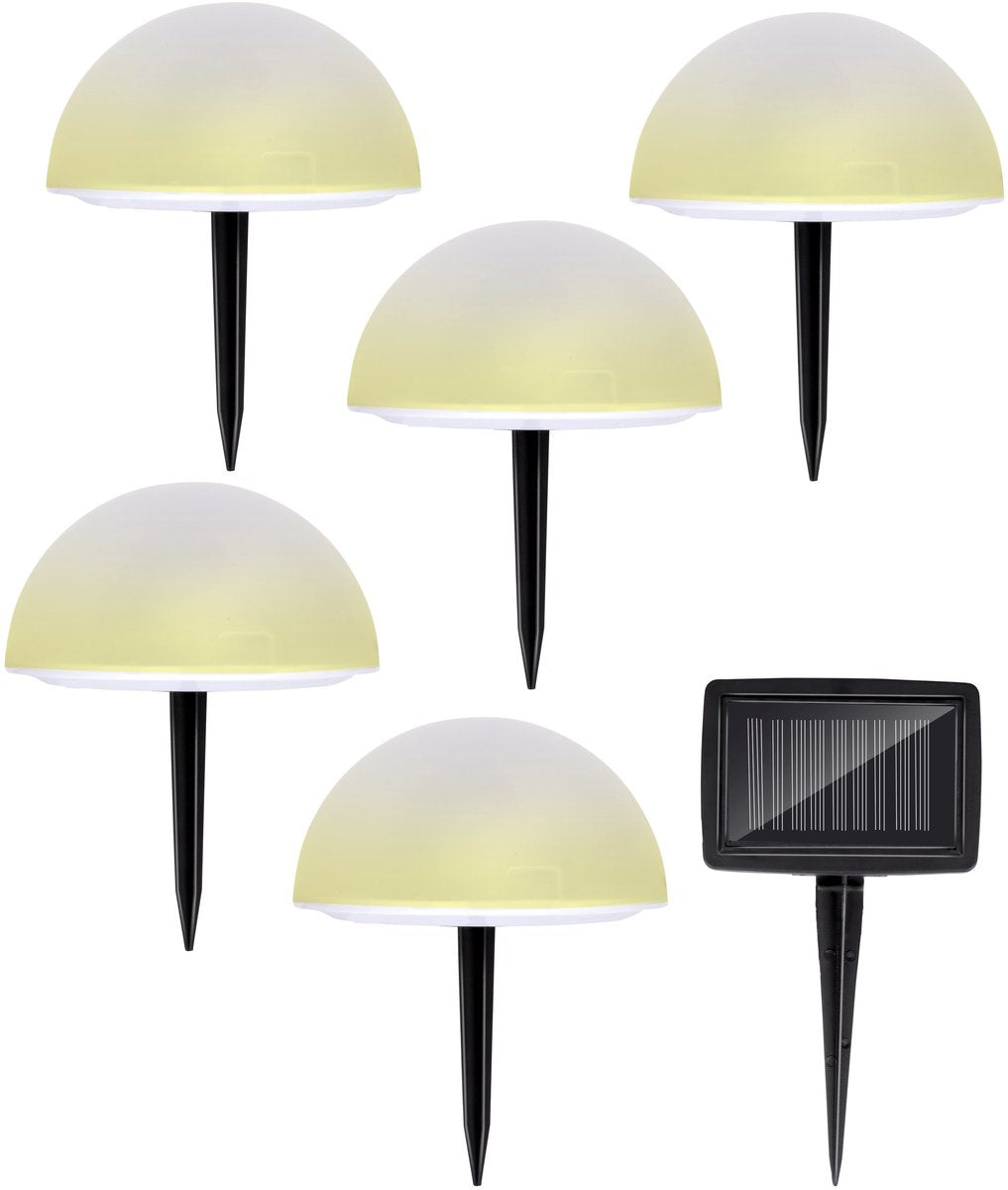 Grundig Solar-Gartenstrahler – Spike-Spot-Gartenbeleuchtung – Solar-Gartenbeleuchtung RGB warmweiß – wetterfeste Gartenlaterne – IP44