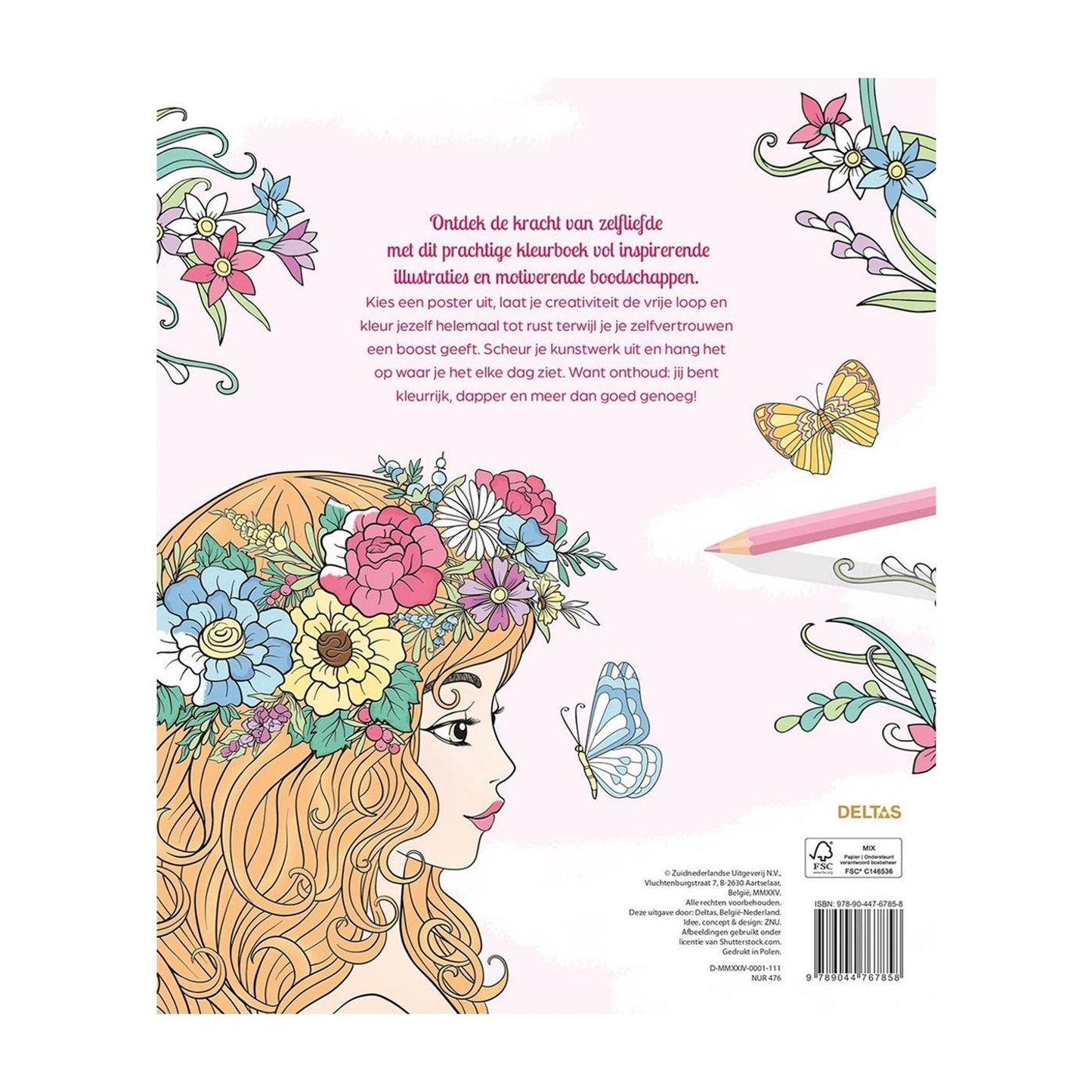 Deltas Farbtherapie: Liebe dich selbst Malbuch