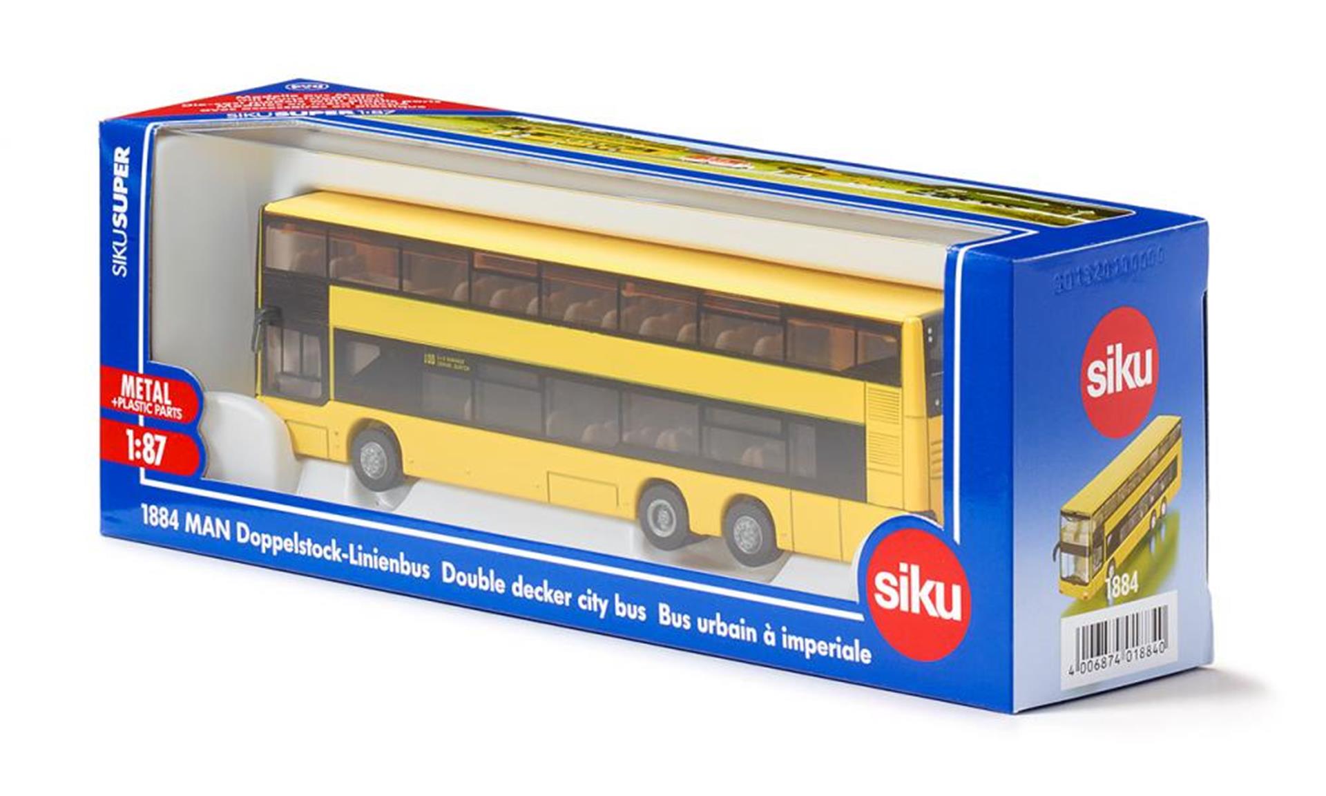 Siku 1884 Mann Doppeldecker-Stadtbus 1:87
