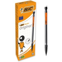 Druckbleistift Bic Matic 0,7 mm HB, schwarzer Halter, Radiergummi, nachfüllbar