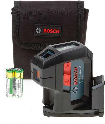 Bosch blau gpl 3 g | professioneller Punktlaser | 30 Meter | grün | inkl. Batterien und Koffer - 0601066n00