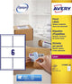 Versandetikett Avery Blockout – 99 – 1 x 93 – 1 mm weiße Box 100 Blatt – 6 Etiketten pro Blatt
